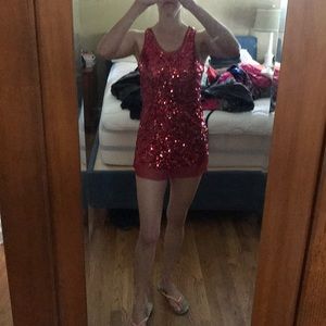 Red Sequin dress!